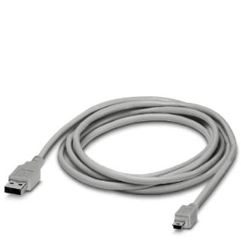 Cabo USB Phoenix CABLE-USB/MINI-USB-3,0M 3m USB A Mini-USB B Cinzento - 1