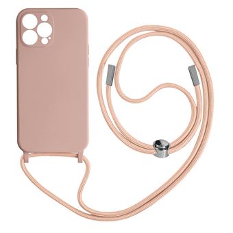 Capa Cordão Avizar Para Iphone 13 Pro Max | Bracelete Semi-Rígido | 80Cm - Rosa - 1