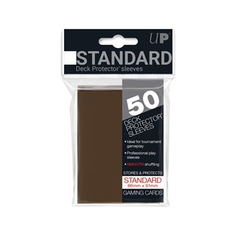 Capas para Cartas Ultra Pro Solid Sleeves Standard | 50 Unidades - Brown - 1