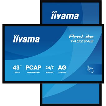 Monitor iiyama T4329AS-B1AG | LED | 4K UHD | 6,5 ms | 42.5" | G - 1