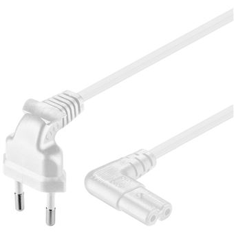 Cabo de Energia Goobay Euro plug/C7, 5 m | Branco - 1