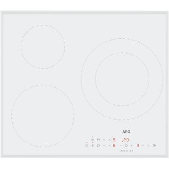 Placa de Indução AEG Placa de indução IKB63300FW de 3 zonas e 60 cm | Elétrica | 59 cm | 3 Zonas | Branco - 1