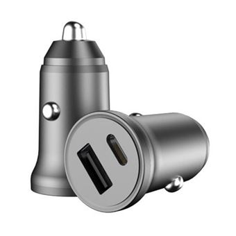 Mini Carregador para Automóvel Antiimpacto Fast Charge PD 3.0 20W para iPhone 12 Mini - 1