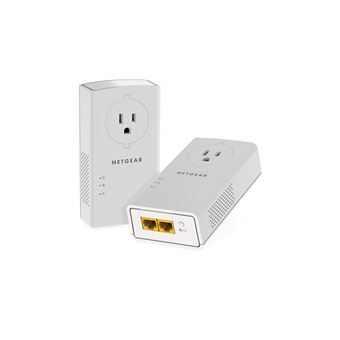 Adaptador de rede PowerLine netgear plp2000-100frs 2000 mbit/s ethernet lan branco 2 unidade(s) - 1