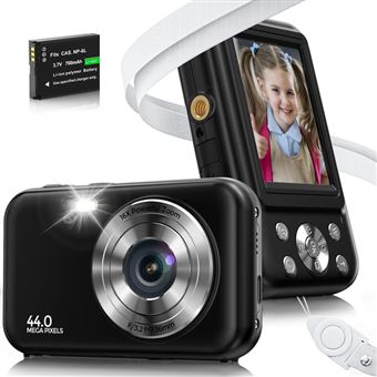 Câmara digital compacta das crianças DUDAO DC406 | FDH | 44MP | com foco automático 16x zoom | 2,4 " | Preto - 1