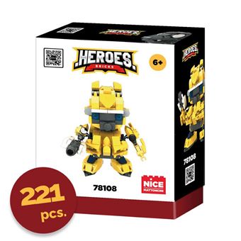 Heroes Bricks Yellow Car Soldier Nice 78108 Mattoncini - 1