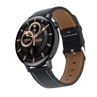 Smartwatch DAM A03 com Monitor cardíaco |  O2 no Sangue |  Jogos e Modo Multidesportivo | Pulseira de cDourado + Pulseira de Silicone - Preto - 1