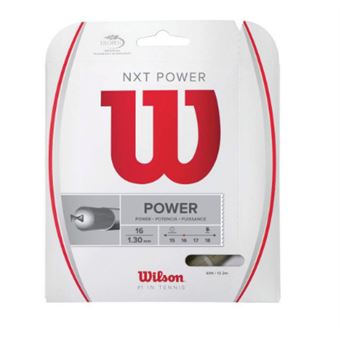Corda para raquetes Wilson Sporting Goods Co. NXT Power 16 | Branco - 1