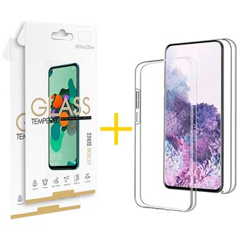 Pack 2 x Película de Vidro Temperado 2.5D + Capa skyhe Samsung Galaxy A13 4G Dupla 360º - Transparente Clear - 1