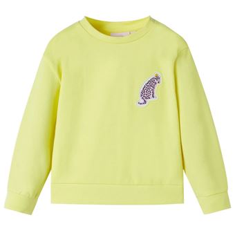 Sweatshirt para criança vidaXL | amarelo 116 | 5 a 6 anos - 1