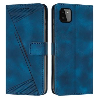 Capa FOXDOCK para Samsung Galaxy A22 5G | Pele | Flip | 3 Compartimentos para Cartões | Azul - 1