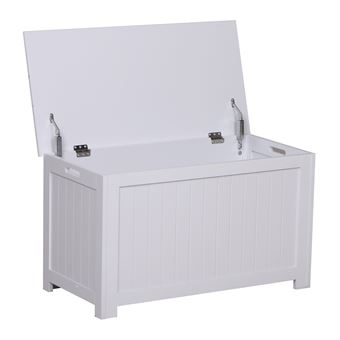 Armário HOMCOM em Madeira Carga de 20 kg | Branco | 81 x 40 x 46 cm - 1