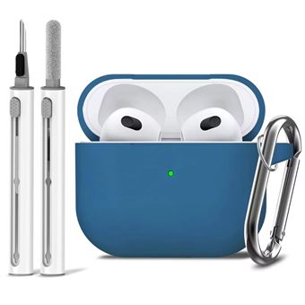 Kit de Limpeza e Capa em Silicone Antiimpacto para Apple AirPods Pro 2ª Ger | Azul - 1