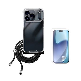 Capa Transparente com Cordão + Película ClearGel CapaSmart para Apple iPhone 17 Pro | Transparente - 1