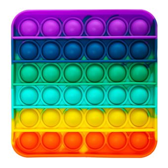 Brinquedo Anti Stress Lionvolant Push Pop Bubble Sensory Fidget Toy - Quadrado (Cor do Arco-Íris) - 1