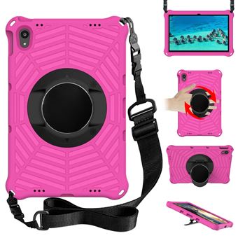 Capa e TPU Textura de teia de aranha, à Prova de Choque, Suporte, EVA com Alça de ombro Rosa Magunivers para Lenovo Tab P11 TB-J606F 11 inch - 1