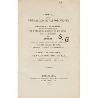 Essai d'hématologie pathologique, [4 obras] - 1