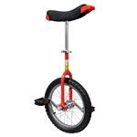 Monociclo vidaXL Ajustável Vermelho 40.7cm/ 16