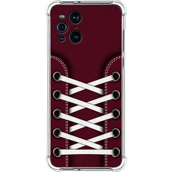 Capa Tumundosmartphone de silicone anti-choque para Oppo Find X3 Pro 5G design Tênis 17 desenhos - 1