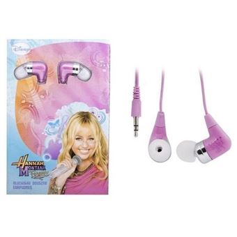 Auriculares Disney Hannah Montana Rosa, Branco