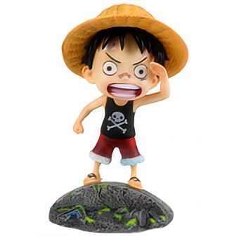 Figura Anime One Piece EZII Monkey D Luffy 15 BLACK Find people - 1