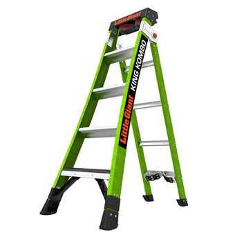 Escada Little Giant Ladders King Kombo 5' Industrial 5+4 | Fibra de Vidro - 1