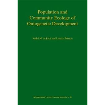 Population and Community Ecology of Ontogenetic Development - Hardback - 2013 - 1