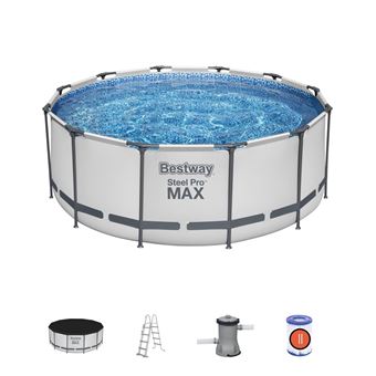 Piscina Tubular Bestway Steel Pro Max 56420 | Redonda | 10250 L | 122x366x366 cm - 1