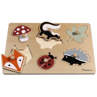 Puzzle de Encaixe Kindsgut Wald Steck | 6 Peças - 1
