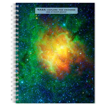 NASA Explore the Universe 2025 6 X 7.75 Inch Spiral-Bound Wire-O Weekly Engagement Planner Calendar New Full-Color Image Every Week - 1