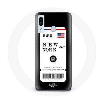 Capa Maniacase para Samsung Galaxy A20E Bilhete de Avião Nova York - 1