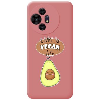 Capa Tumundosmartphone de silicone líquido rosa para TCL 50/50 Pro NXTPAPER 5G | Vegan Life Design Drawings - 1