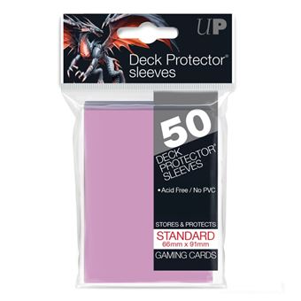 Capas para Cartas Ultra Pro Solid Sleeves Standard | 50 Unidades - Pink - 1