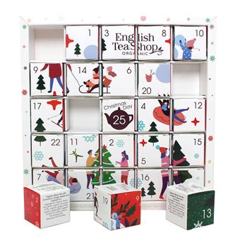 Calendário do Advento Puzzle Branco English Tea Shop | 25 Pirâmides de Folhas Soltas - 1