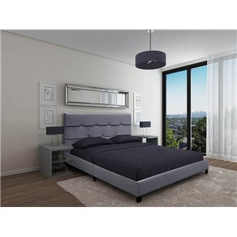 Cama Ideia Home Design Easy | 195 x 160 cm | Cinza - 1