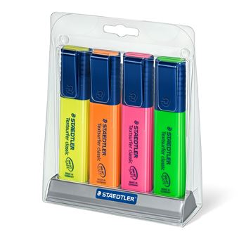 Marcador Staedtler Textsurfer classic 364 | Verde, Laranja, Amarelo, Rosa - 1