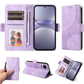 Capa FLOODKING para Huawei Nova 12 | Design Acolchoado | Couro PU Premium | Roxo - 1