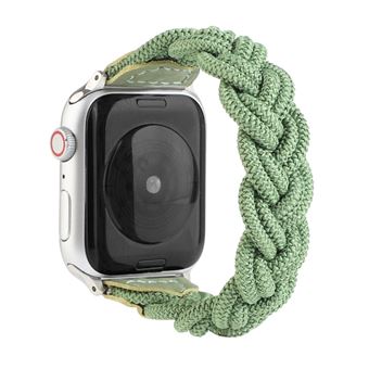 Bracelete de Nylon HSMY Extensível Trançado para Apple Watch Series 6/ SE/ 5/ 4 | 40 mm - Verde - 1