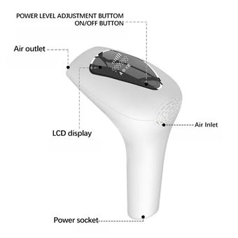 Depiladora de Luz Pulsada Co-phénix IPL Níveis de Energia
