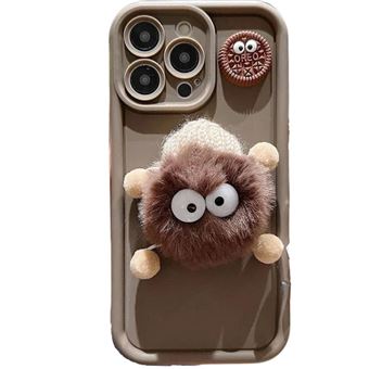 Capa Peluche 3D Antiimpacto para Iphone X - Castanho - 1