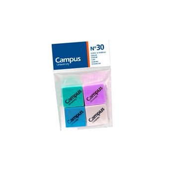 Borrachas CAMPUS CU-30 | 30X30X10 | Blister 4 Unidades - 1