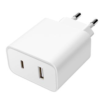 Carregador Xiaomi USB + USB-C | 33W | Branco - 1