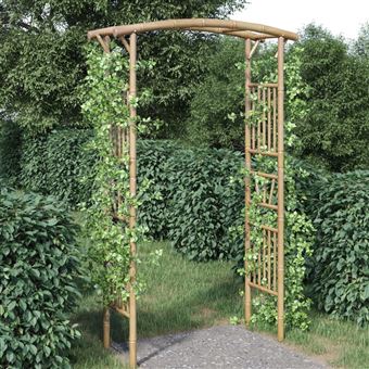 Arco para rosas vidaXL bambu 118x40x187 cm - 1
