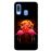 Capa Hapdey para Samsung Galaxy A40 2019 Design Flamingos ao Pôr-do-Sol em Silicone Flexível e TPU Preto_0