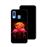 Capa Hapdey para Samsung Galaxy A40 2019 Design Flamingos ao Pôr-do-Sol em Silicone Flexível e TPU Preto_2