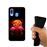Capa Hapdey para Samsung Galaxy A40 2019 Design Flamingos ao Pôr-do-Sol em Silicone Flexível e TPU Preto_3