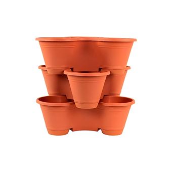 Vasos para Flores Mormark PLANTUP | Reguláveis | Vertical | 3 Peças | Castanho - 1