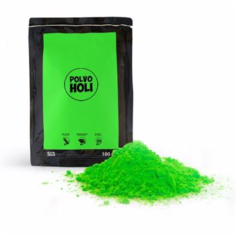 Pó Holi Fluorescente Omnific | 100g - Verde - 1