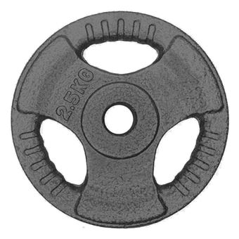 Disco de Musculação com Pega YOURFIT | 2,5kg | 30mm | Unidade - 1