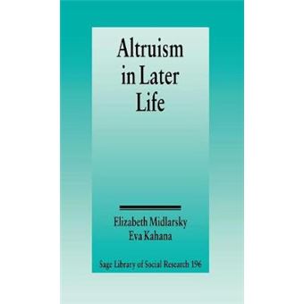 Altruism in Later Life - Hardback - 1994 - 1
